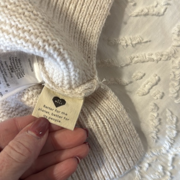 Madewell Women's Wool Blend Mock Ruffle Neck Sweater Top Size Medium - Picture 5 of 8